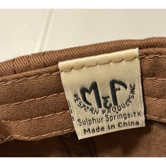 Ariat Brown Lace Overlay Distressed Western Baseball Cap Hat Grunge Western - Picture 7 of 7